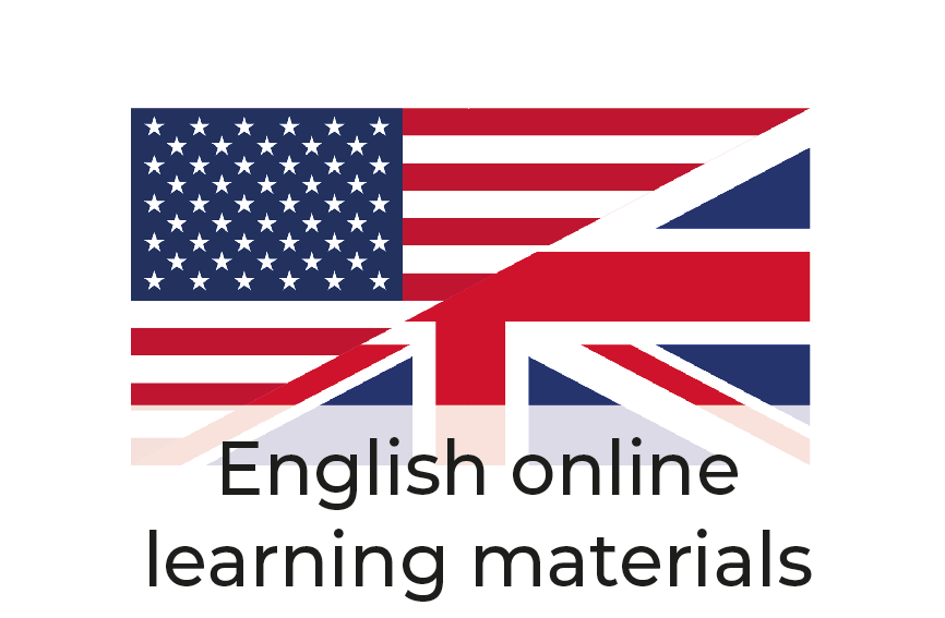 English Online Learning Materials Flagge
